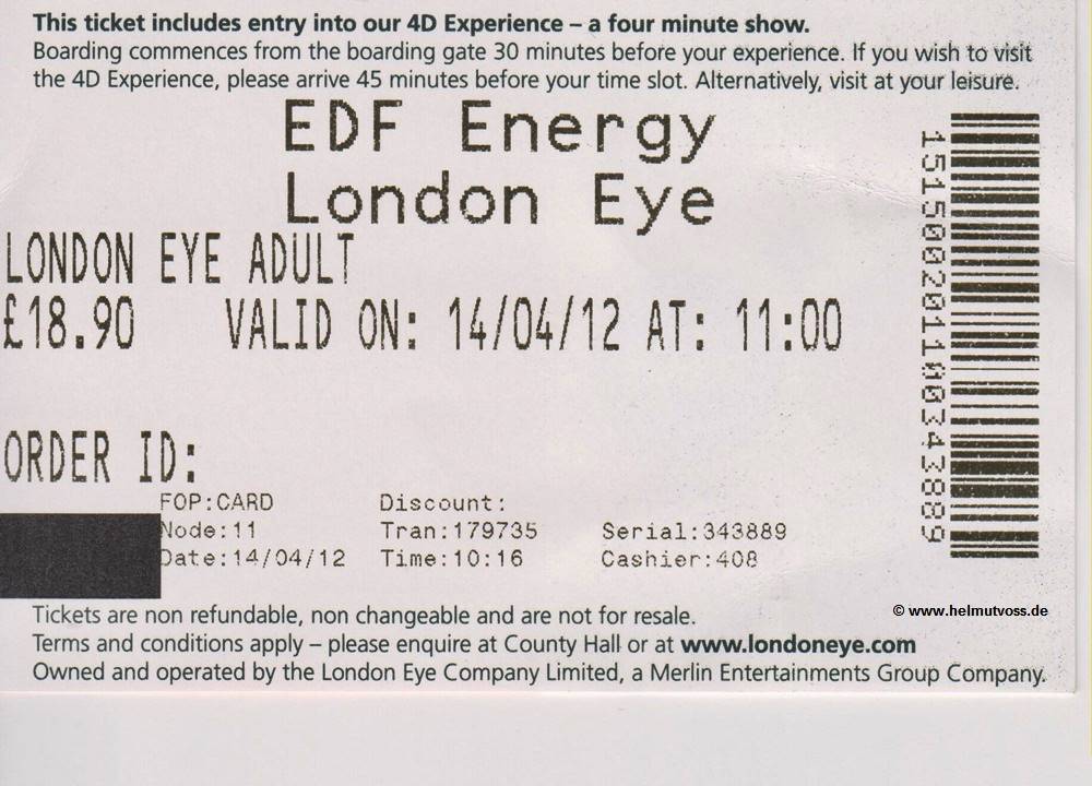 London Eye Tickets:
