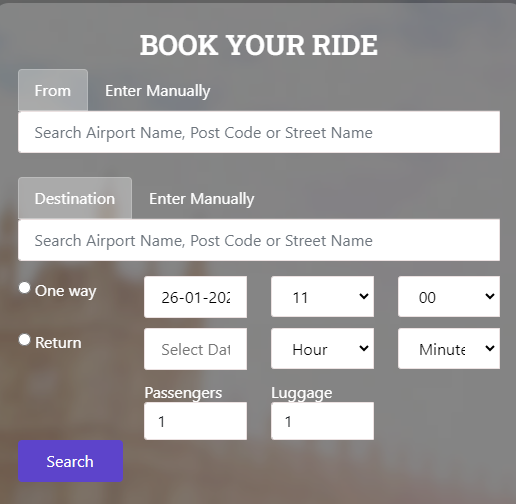 Booking Your Ride