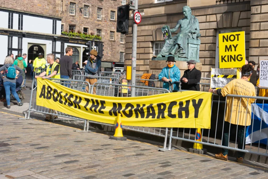 Edinburgh Castle Protesters: