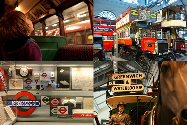 London Transport Museum collage pics